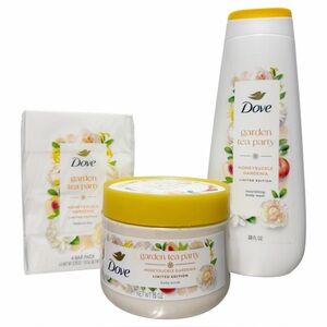 Dove Limited Edition HONEYSUCKLE GARDENIA Body Wash, Scrub & Bar Soap